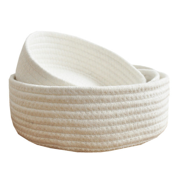 Minimalist Aesthetic: Eco-Friendly Woven Cotton Rope Storage Baskets