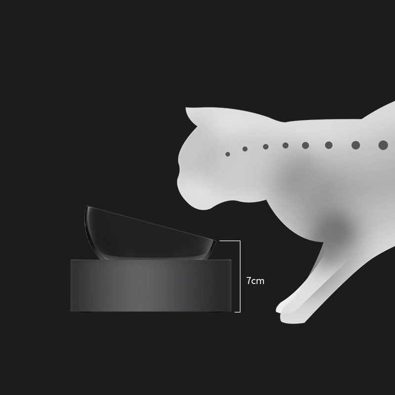 Single Double Set Adjustable Anti Slip Stainless Steel Bowls For Cats Kittens