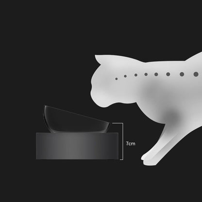 Single Double Set Adjustable Anti Slip Stainless Steel Bowls For Cats Kittens
