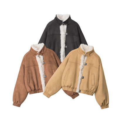 Casual Windbreaker Lapel Collar Womens Winter Coats