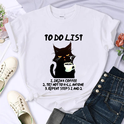 Womens A Cup Of Cat T Shirt