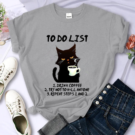 Womens A Cup Of Cat T Shirt