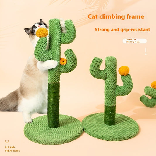Adorable Cactus Cat Toy With Multiple Levels