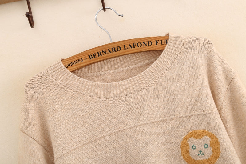 Autumn Artistry O Neck Sweater