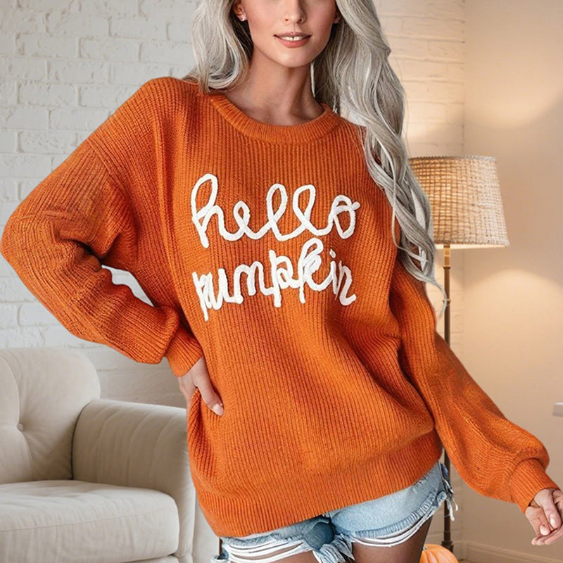 Autumn Comfort Lettered Sweater