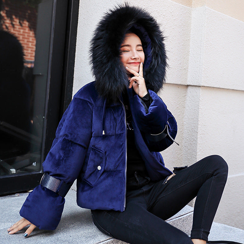Fur Hooded Outwear Coat