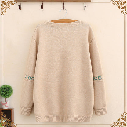 Autumn Artistry O Neck Sweater