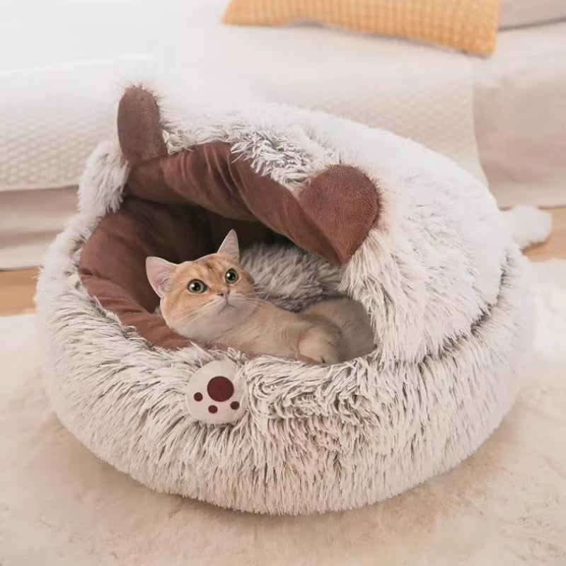 Super Soft Long Round Cat Bed