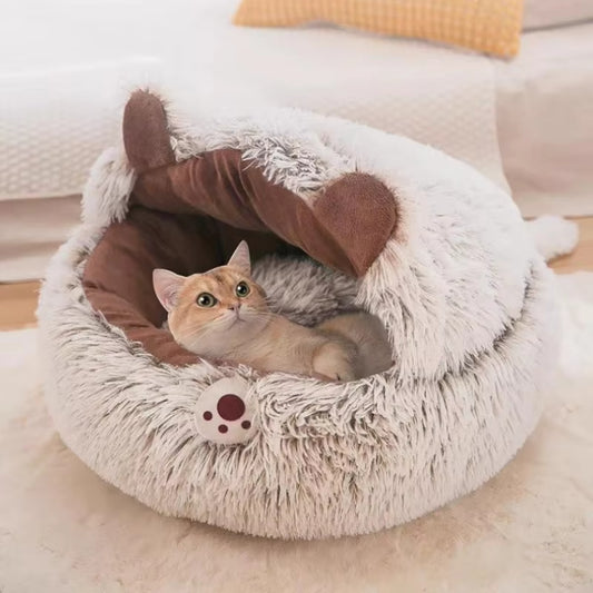 Super Soft Long Round Cat Bed