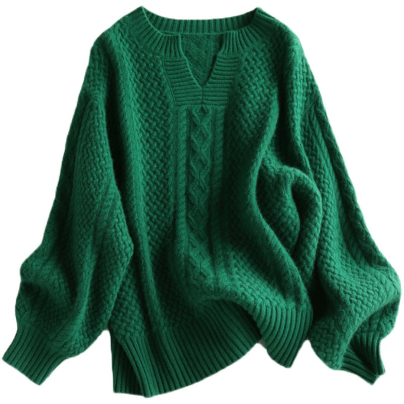 Women V Neck Fringed Sweaters