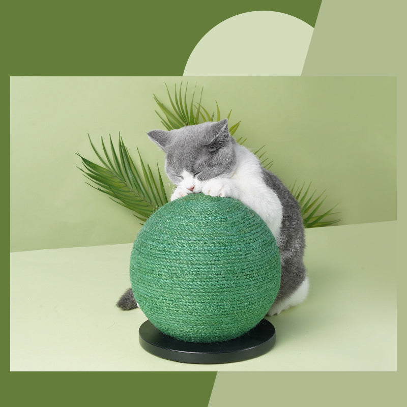 Cat Toy Interactive Rope Ball Scratch Paws