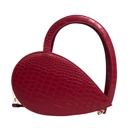 Front Side Gold Heart Shape Elegant Casual Handbags