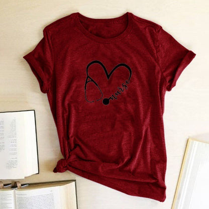 Womens Cowgirl At Heart Print T-Shirt