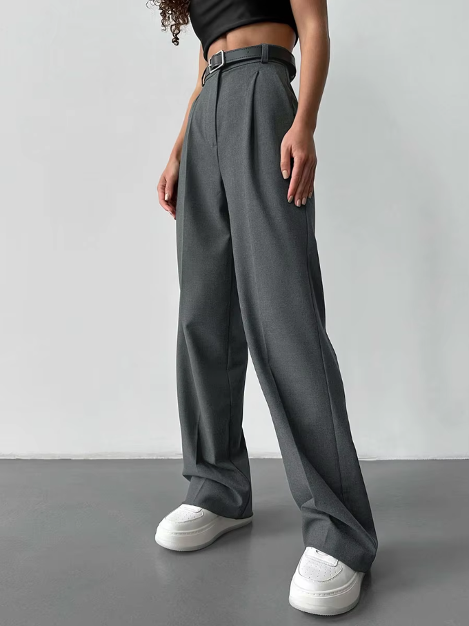 Modern High-Waist Pants