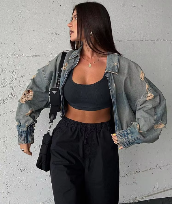 Urban Edge Distressed Denim Jacket