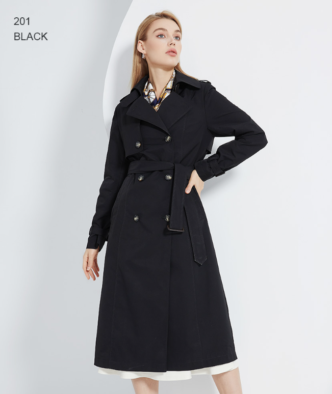 London Chic Belted Trench Coat
