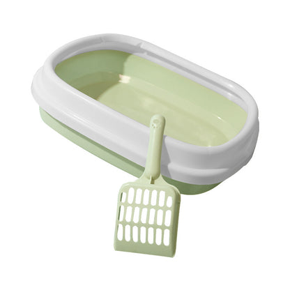 Anti Splash Cat Toilet Bedpan Plastic Litter Box