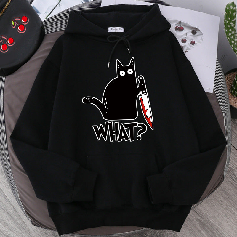 Women Angry Kittens Cat Hoodies