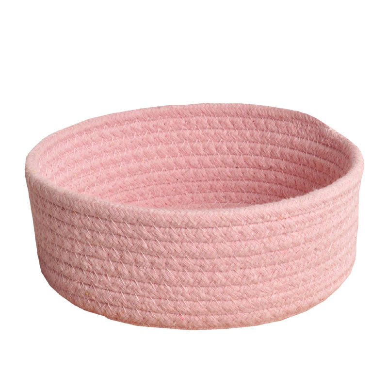 Minimalist Aesthetic: Eco-Friendly Woven Cotton Rope Storage Baskets