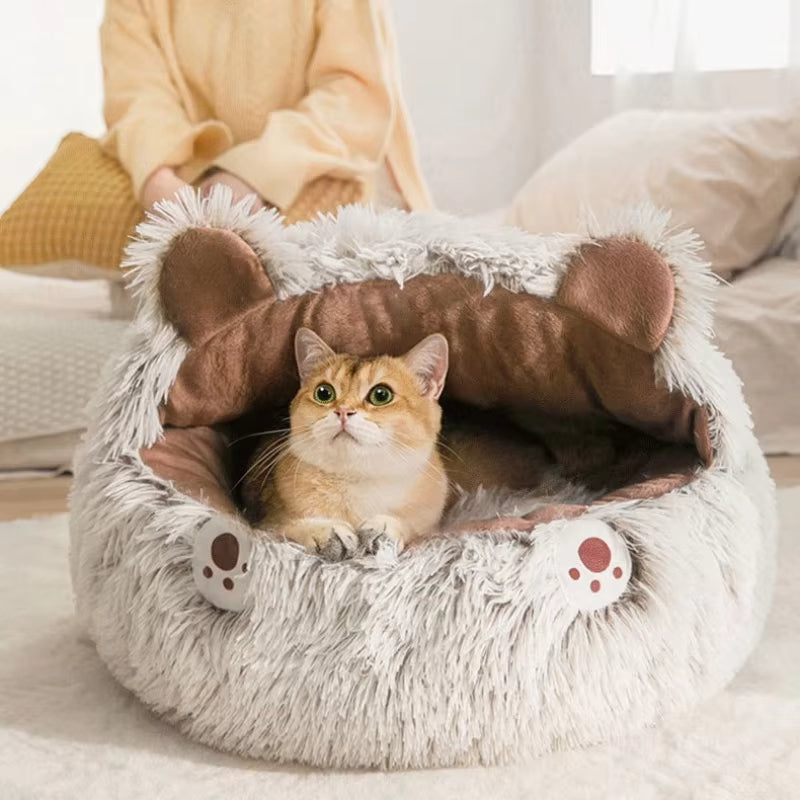 Super Soft Long Round Cat Bed