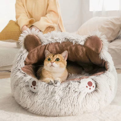 Super Soft Long Round Cat Bed