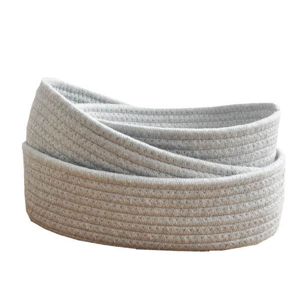 Minimalist Aesthetic: Eco-Friendly Woven Cotton Rope Storage Baskets