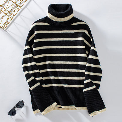 Womens Turtleneck Basic Knitted Sweaters