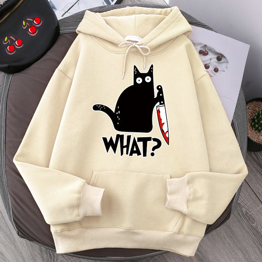 Women Angry Kittens Cat Hoodies