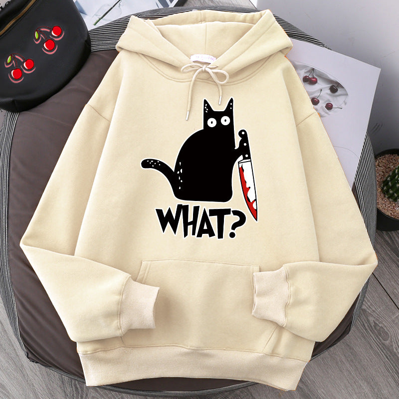 Women Angry Kittens Cat Hoodies