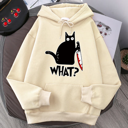Women Angry Kittens Cat Hoodies
