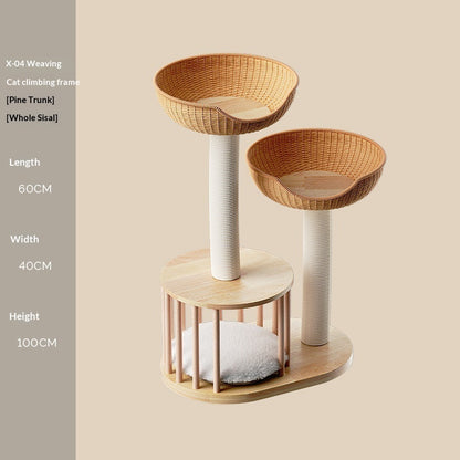 Purrfect Pine Wood Cat Furniture