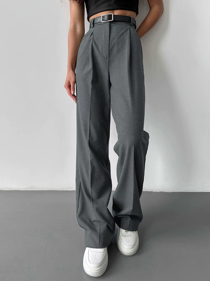 Modern High-Waist Pants