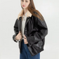 Retro Luxe Fur-Lined Leather Jacket