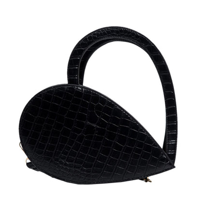 Front Side Gold Heart Shape Elegant Casual Handbags