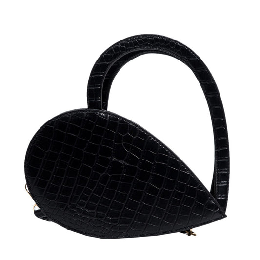 Front Side Gold Heart Shape Elegant Casual Handbags