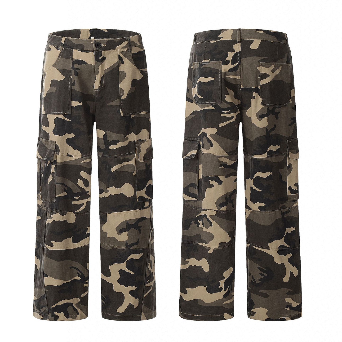 Womens Cute Print Cargo Pants