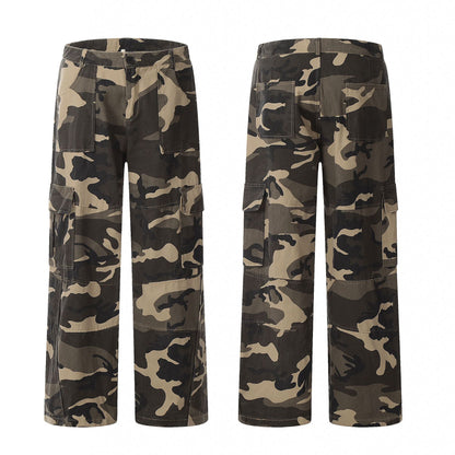 Womens Cute Print Cargo Pants