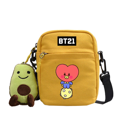 Cartoon Printed Messenger Bag For Outdoor Adventures