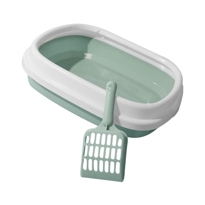 Anti Splash Cat Toilet Bedpan Plastic Litter Box