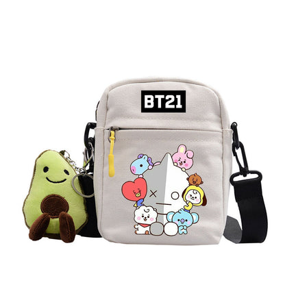 Cartoon Printed Messenger Bag For Outdoor Adventures