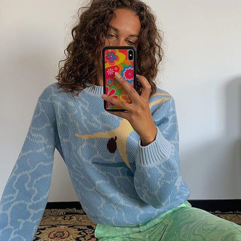 Womens Oversized Long Sleeve Casual Sweaters