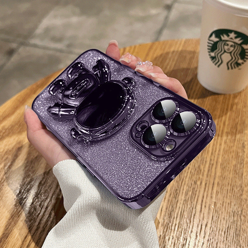 Astronaut Space Fighter Silicone iPhone 14 13 12 Phone Case