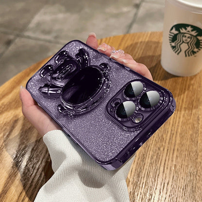 Astronaut Space Fighter Silicone iPhone 14 13 12 Phone Case