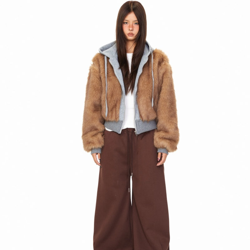Irregular Style Casual Thick Warm Hooded Winter Coat For Women