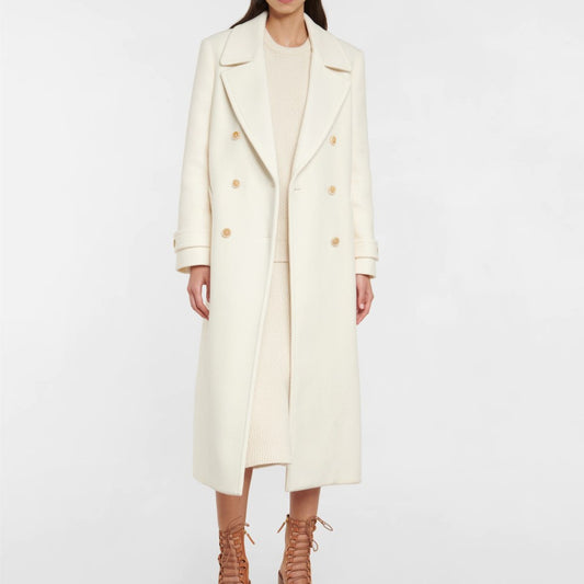 Womens Edge Line Elegant Double Breasted Outwear Coats