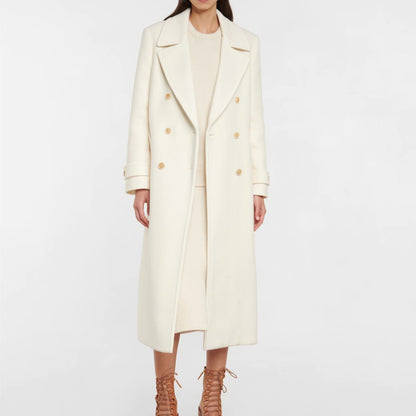 Womens Edge Line Elegant Double Breasted Outwear Coats