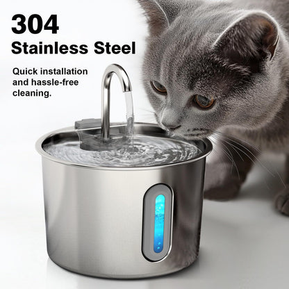 Hanging Stainless Steel Pet Water Dispenser Bottle