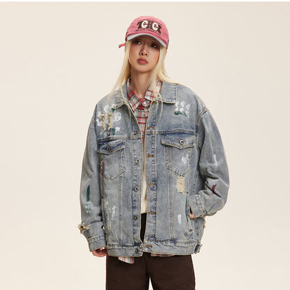 Womens Fashion Washed Denim Jackets