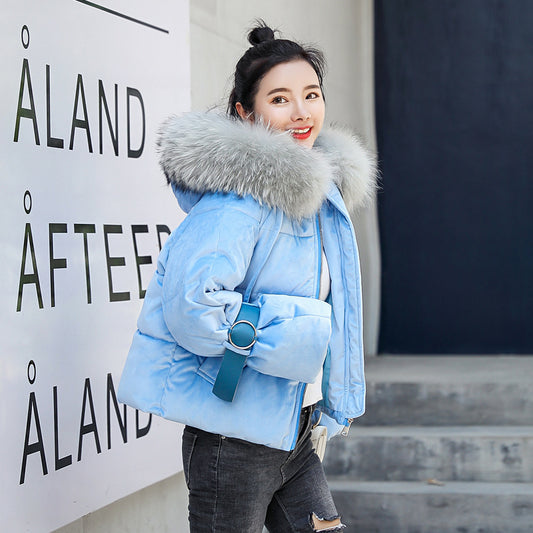 Fur Hooded Outwear Coat