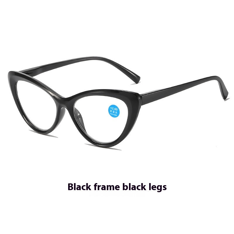 Womens Transparent Lens Cat Eye Reading Glasses